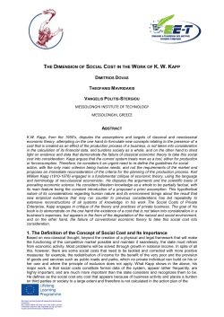 1. The Definition of the Concept of Social Cost and Its Importance