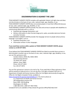 discrimination is against the law!