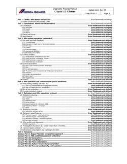 1.1 Clinker production process description