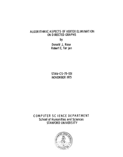 ALGORITHMIC ASPECTS-OF VERTEX