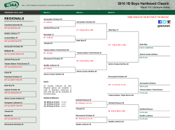 2016 1B Boys Hardwood Classic REGIONALS