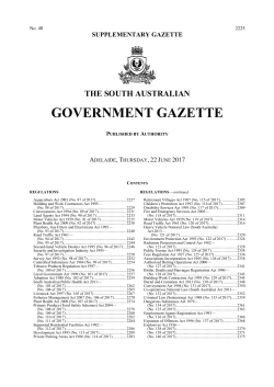 DOC - SA Government Gazette