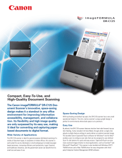 DR-C125 Brochure