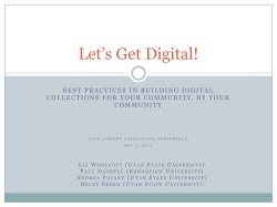 Let`s Get Digital! - DigitalCommons@USU