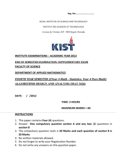 algorithms design and analysis [mat 3426] - UR