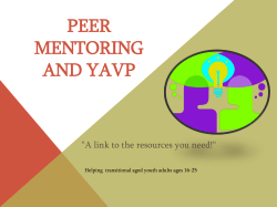 Peer Mentoring Program