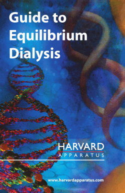 Guide to Equilibrium Dialysis