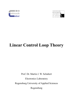 Linear Control Loop Theory