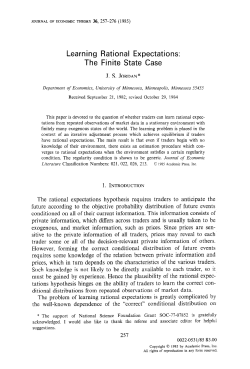 Learning Rational Expectations: The Finite State Case