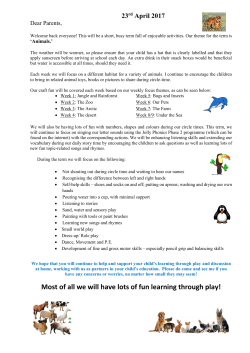 Most of all we will have lots of fun learning through play!