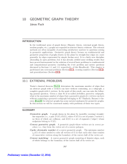 10 GEOMETRIC GRAPH THEORY