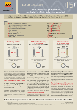 Good commercial performance and higher profits