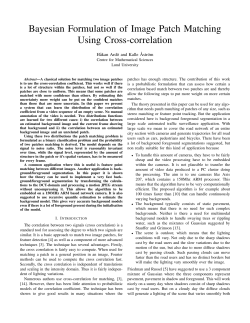 Bayesian Formulation of Image Patch Matching Using Cross