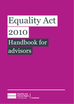 Equality Act 2010 - Equality and Human Rights Commission