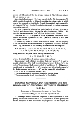 special substitution, exponential if a1 1 (mod r/d), linear if 13 = 1