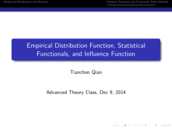 Empirical Distribution Function, Statistical