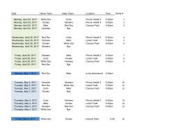 Date Home Team Away Team Location Time Game # Monday, April