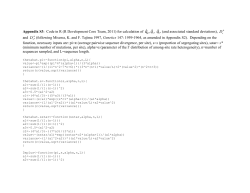 Barker et al., Appendix 2 Appendix S3: Code in R (R Development