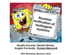 Runtime verification of multiagent systems