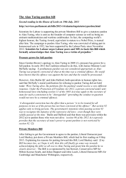 Alan Turing briefing - Scientists for Labour