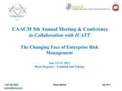 The Changing Face of Enterprise Risk Management