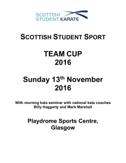 Team Kata - Scottish Student Sport