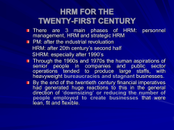 human resource management(hrm) the function of attracting