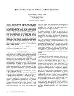 Point-Pair Descriptors for 3D Facial Landmark Localisation