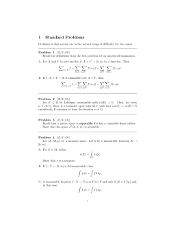 Practice Problems for the First Semester