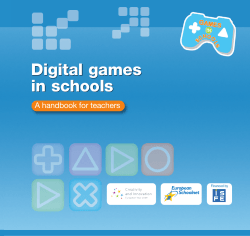 Handbook for teachers - Games in Schools