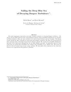 SPhT/98/136 Sailing the Deep Blue Sea o8Decaying