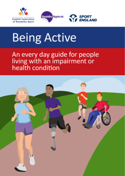 Being Active - English Federation of Disability Sport