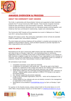 Community HART Awards nomination form