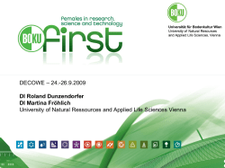 BOKUfirst Infoveranstaltung