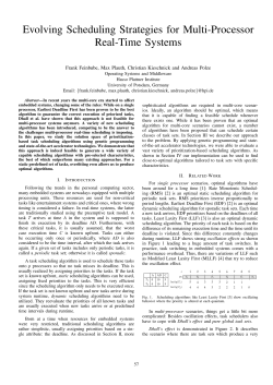 Evolving Scheduling Strategies for Multi-Processor Real