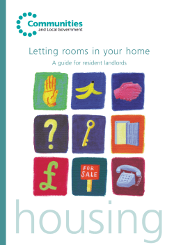Letting rooms in your home