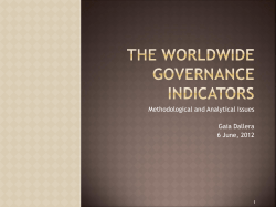The worldwide governance indicators