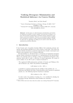 Unifying Divergence Minimization and Statistical Inference via