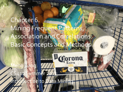 Frequent Pattern (Itemset) Mining Methods