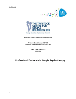 application form (at2) - Tavistock Relationships
