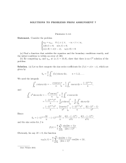 SOLUTIONS TO PROBLEMS FROM ASSIGNMENT 7 Problem 5.1:6