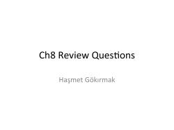 Ch8 Review Queseons