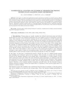 Mathematical analysis and numerical methods for pricing