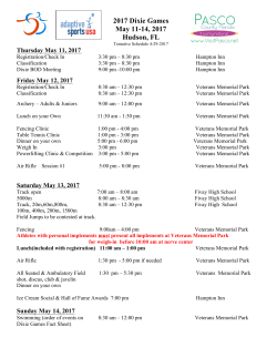 2017 Dixie Games May 11