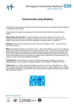 Communicate with bubbles