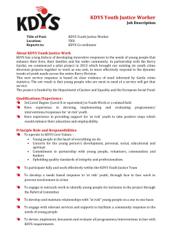 KDYS Youth Justice Worker