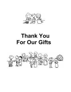 Thankyou for our gifts Mass