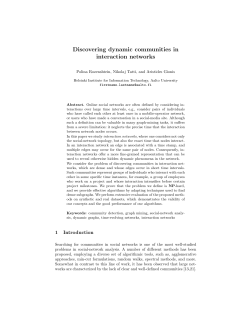 Discovering dynamic communities in interaction networks