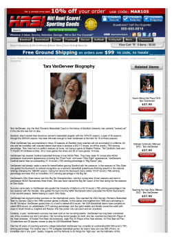 Tara VanDerveer Womens Basketball Coach Biography Women`s