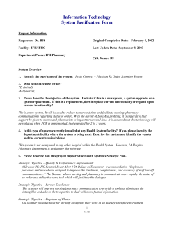 Information Services Project Justification Form
